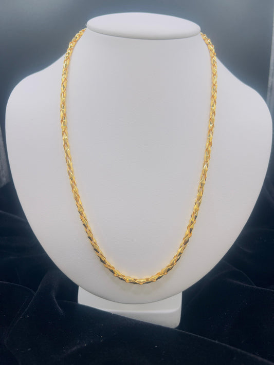 22KT Gold Faceted Chevron Link 21.6GM