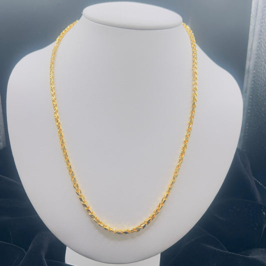 22KT Gold Arrowhead Link Chain 12.9 GM