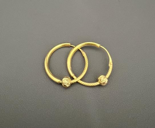 22KT GOLD EARRINGS 3.8GM