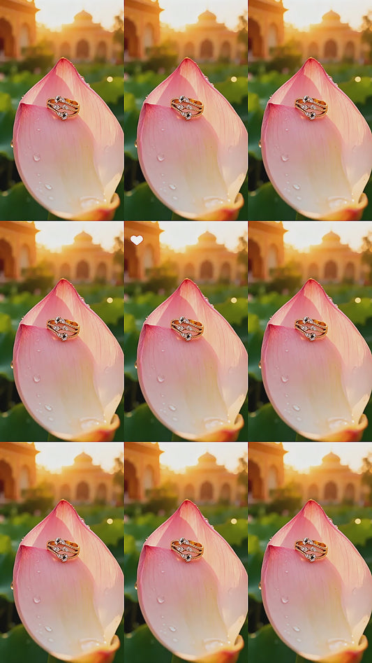 18KR DIAMOND RING GR WT: 2.85GM, DIA WT: 0.39CT