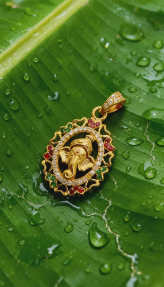 22KT Gold Ganesh Charm 4GM