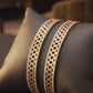 22KT Gold Two Tone 2 Bangles 47.6GM