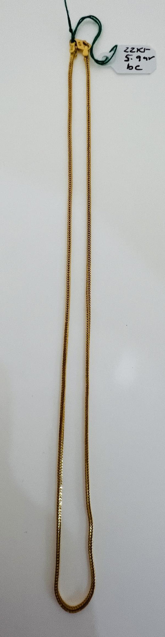 22KT GOLD CHAIN 14" 5.9GM