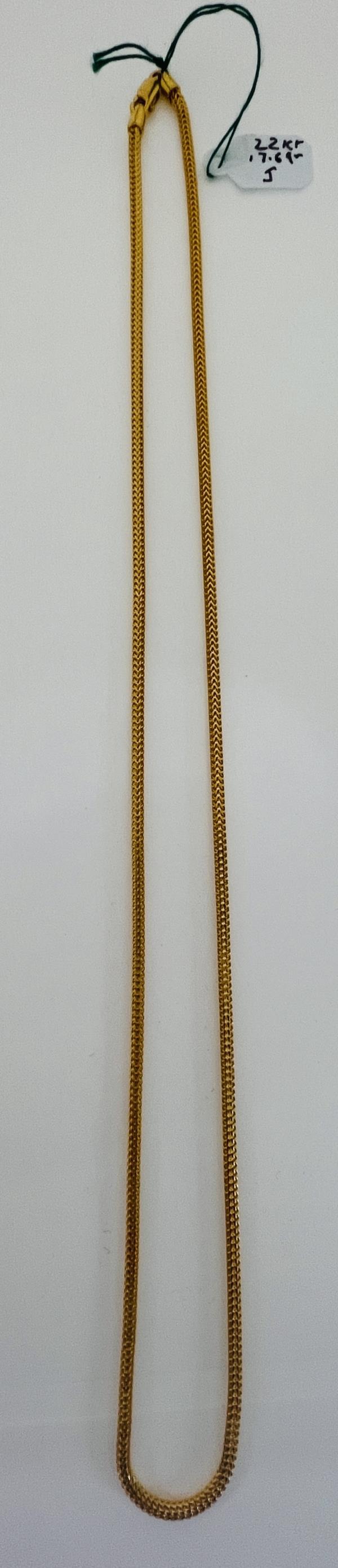 22KT GOLD CHAIN 20" 17.6GM
