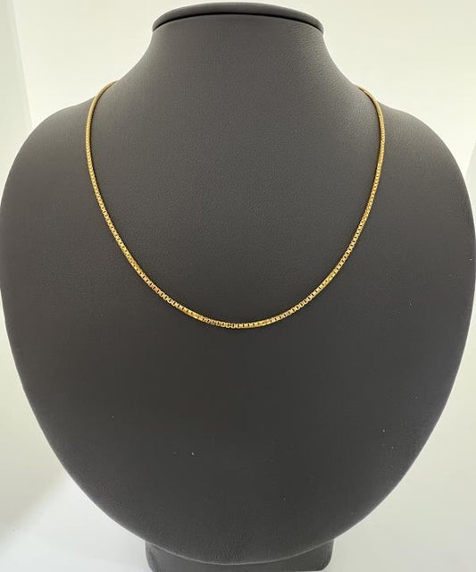 22KT GOLD CHAIN 18" 7.7GM