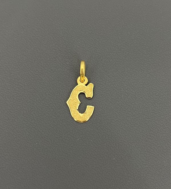 22KT GOLD INITIAL C 1.7GM