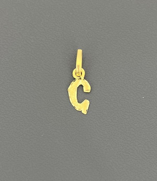 22KT GOLD INITIAL C   1.1GM