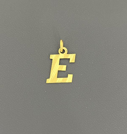 22KT GOLD INITIAL E 1.5GM