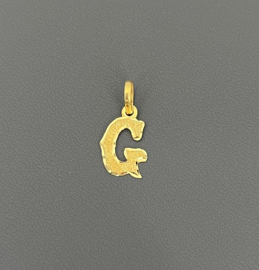 22KT GOLD INITIAL G 1.2GM