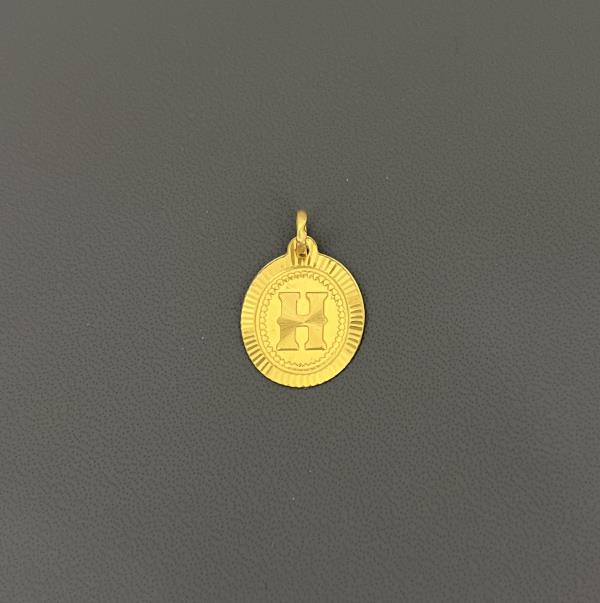 22KT GOLD INITIAL H 2GM