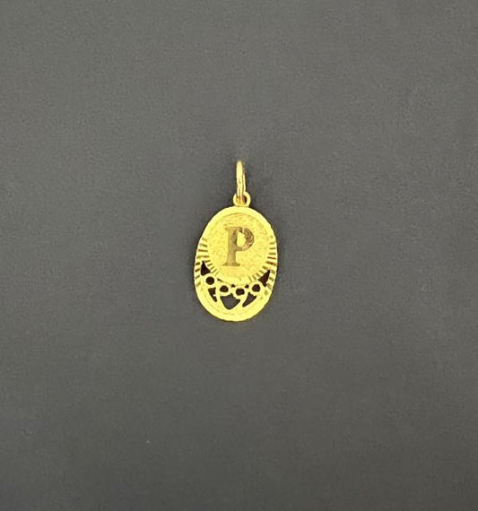 22KT GOLD INITIAL P 1.8GM