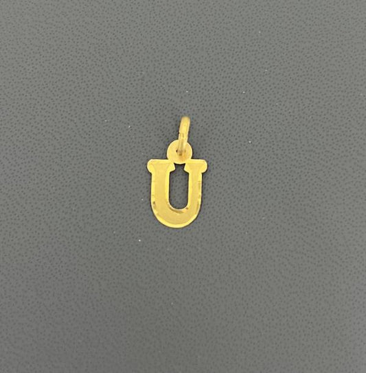 22KT GOLD INITIAL U 0.3GM