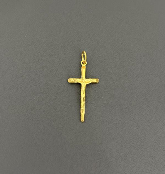 22KT GOLD CROSS CHARM 3.8GM