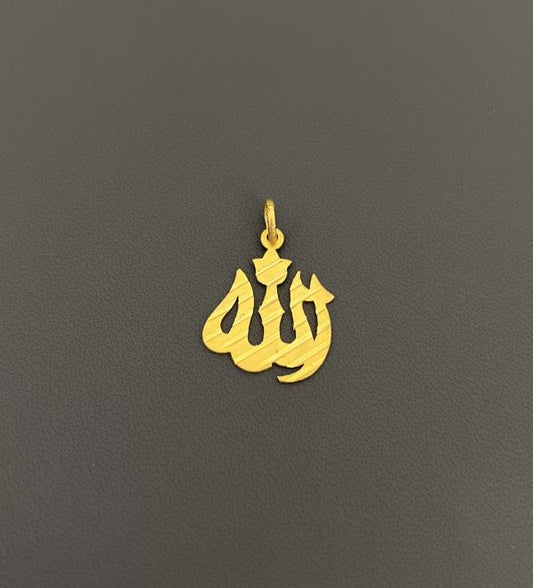 22KT GOLD ALLAH CHARM 3.4GM