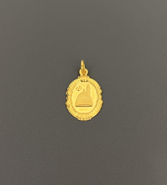 22KT GOLD ALLAH CHARM 1.9GM