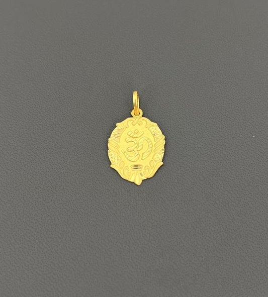 22KT GOLD OM CHARM 2.4GM