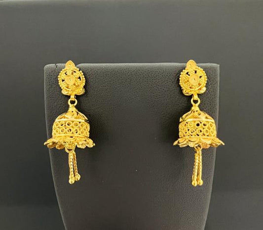 22KT GOLD JUMKIES EARRINGS 5.8GM