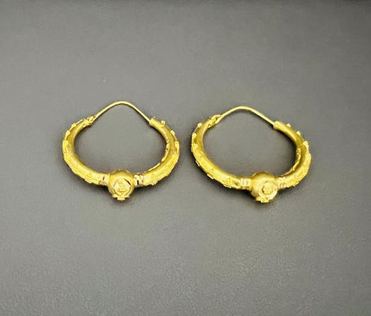 22KT GOLD HOOP EARRINGS 5.5GM