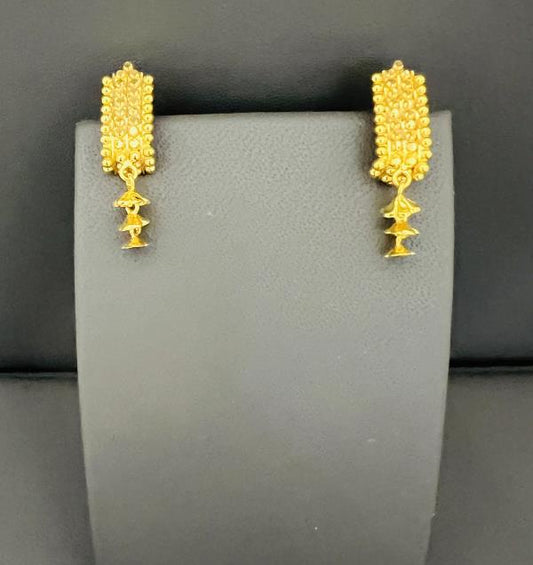 22KT GOLD DANGLE EARRINGS 5.4GM