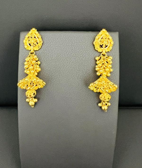 22KT GOLD JUMKIES EARRINGS 9.9GM