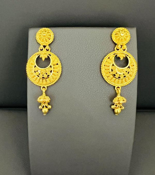 22KT GOLD CHANDELIER EARRINGS 8.50GM