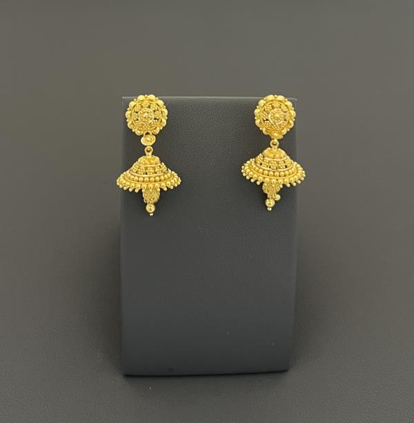 22KT GOLD JUMKIES EARRINGS 10.1GM