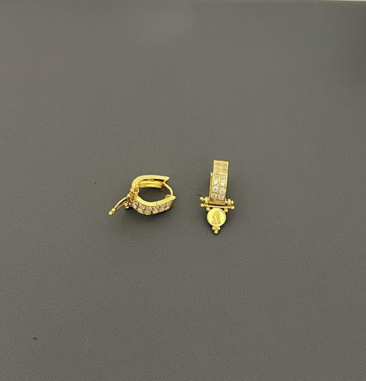 22KT GOLD HUGGIES EARRINGS 6.9GM