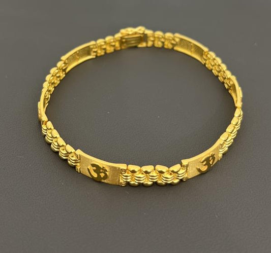 22KT GOLD MENS  8" BRACELET 25.2GM