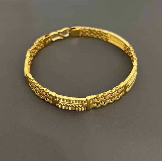 22KT GOLD MENS 8" BRACELET 27.2GM