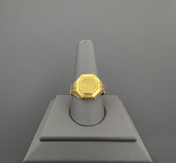 22KT GOLD MENS RING 4.9GM