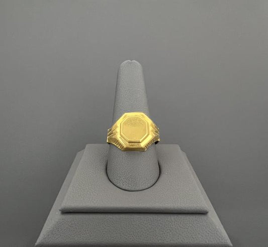 22KT GOLD MENS RING 4.9GM